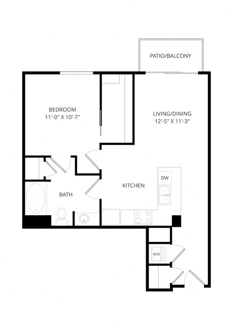 a floor plan of a house with an open floor plan