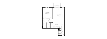 a floor plan of a house with an open floor plan