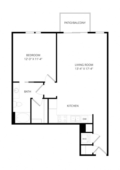 a floor plan of a house with an open floor plan