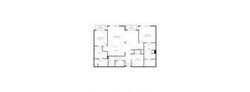 a floor plan of a house with two floors and a garage