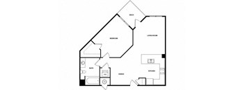 a black and white floor plan of a house