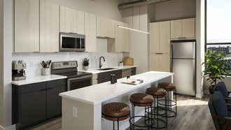 4th & Park - Kitchen with White Countertops
