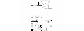 a black and white floor plan of a house