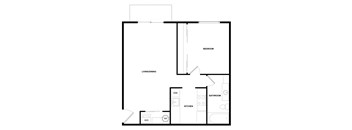 a black and white floor plan of a house
