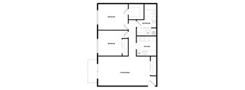 a black and white floor plan of a house