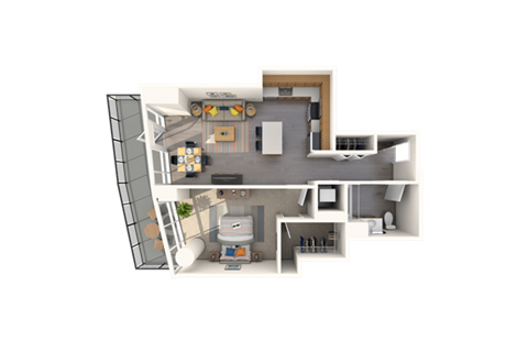 a floor plan of a house with a black background