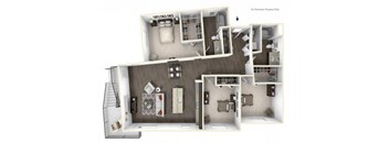OUTLINE 3 Bedroom 2 Bath 3D Floor Plan at Stitchweld, Wisconsin