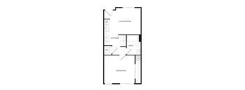 a floor plan of a bedroom apartment