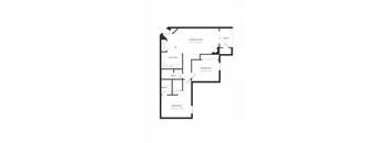 a floor plan of a bedroom apartment