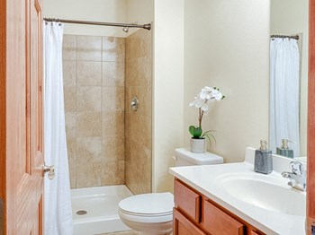 Standing Shower with Custom Tile in Select Units Rockridge bathroom 2 - Photo Gallery 5