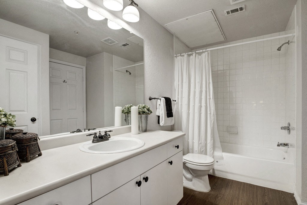 our apartments offer a bathroom with a bathtub