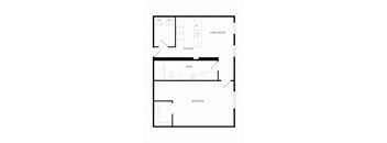 a floor plan of a house with an open floor plan