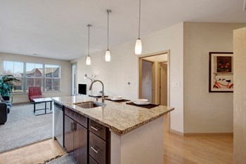 Unit Kitchen at The Vue at Pinnacle Peak Apartment Homes - Photo Gallery 3