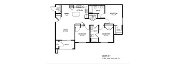 A black and white image of a floor plan for a 1,185 square foot living space.