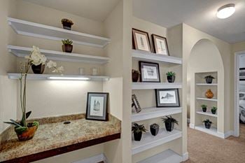 Tuscany at Faudree Built in Shelving and Desk