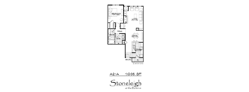 the floor plan of stoneleigh at the reserve