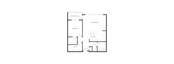 a floor plan of a house with an open floor plan