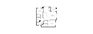 a floor plan of a house with an open floor plan