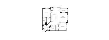 a floor plan of a house with an open floor plan