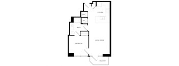 a floor plan of a house with an open floor plan