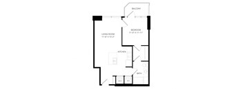 a floor plan of a house with an open floor plan