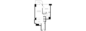 a floor plan of a house with an open floor plan