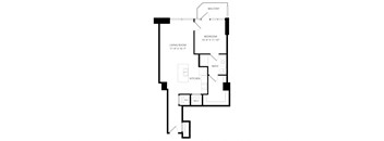 a floor plan of a home with an open floor plan