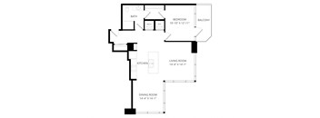 a floor plan of a house with an open floor plan