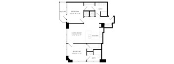a floor plan of a home with an open floor plan