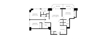 a floor plan of a house with an open floor plan