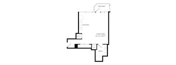 a floor plan of a house with an open floor plan