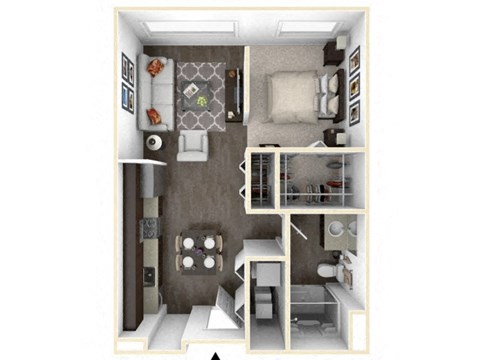 WHIPSTITCH Studio 3D Floor Plan at Stitchweld, Wisconsin