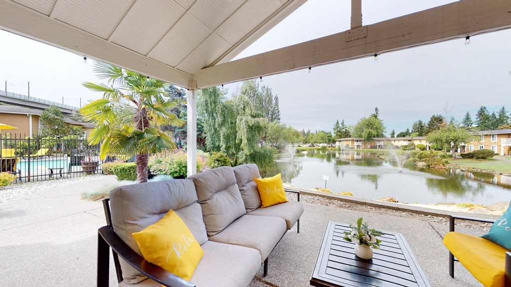 Beautiful view of the pond from the main office.