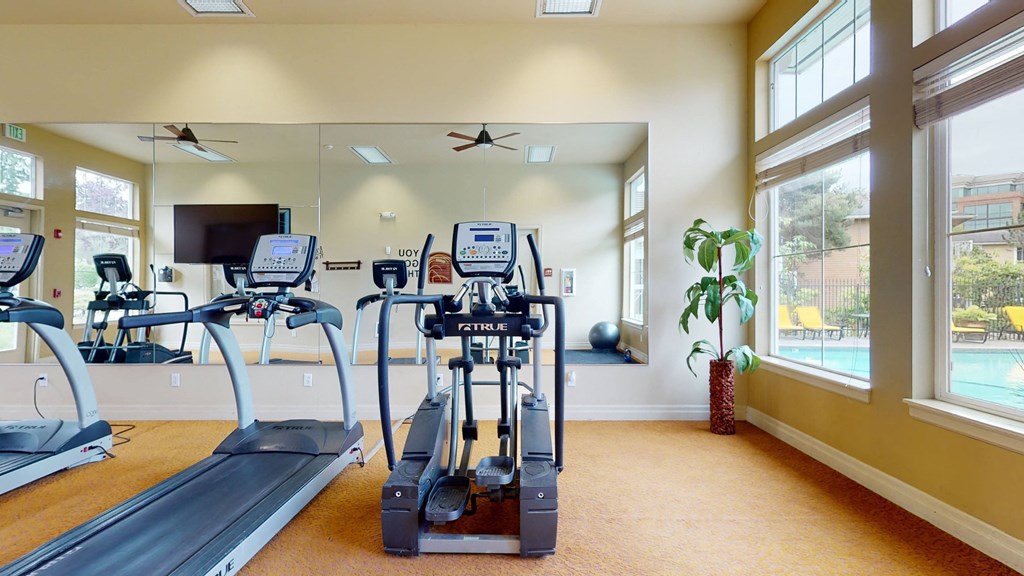 Lakeside Fitness Center with treadmill and elliptical