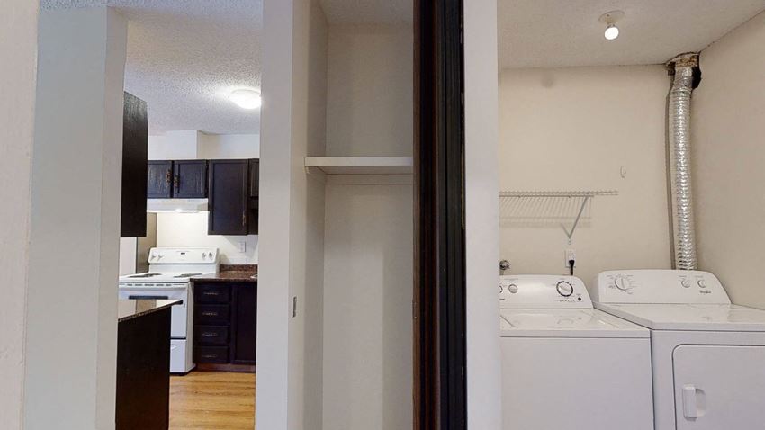 Broadmoor Apartments Broadmoor Apartments Kitchen and laundry view Apartments for rent in Edmonton, AB