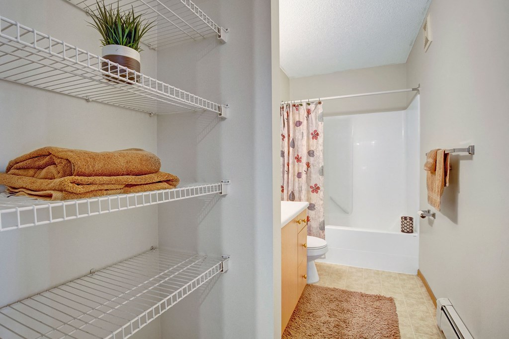 Linen Closet in the Breeze floorplan at Westhaven Estates Apartments for rent in Lethbridge, AB