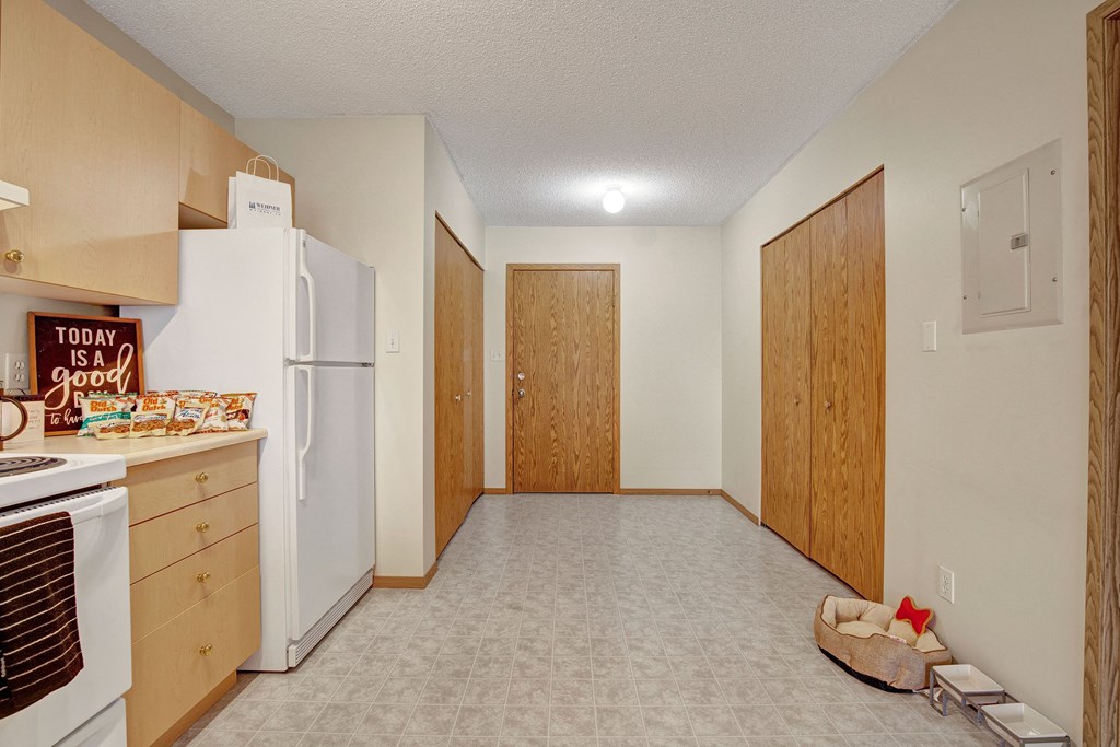 Kitchen in the Breeze floorplan at Westhaven Estates Apartments for rent in Lethbridge, AB
