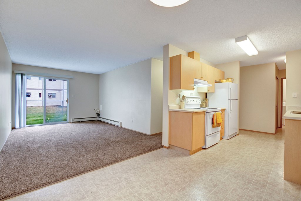 Kitchen in the Highlands floor plan at Westhaven Estates Apartments for rent in Lethbridge, AB