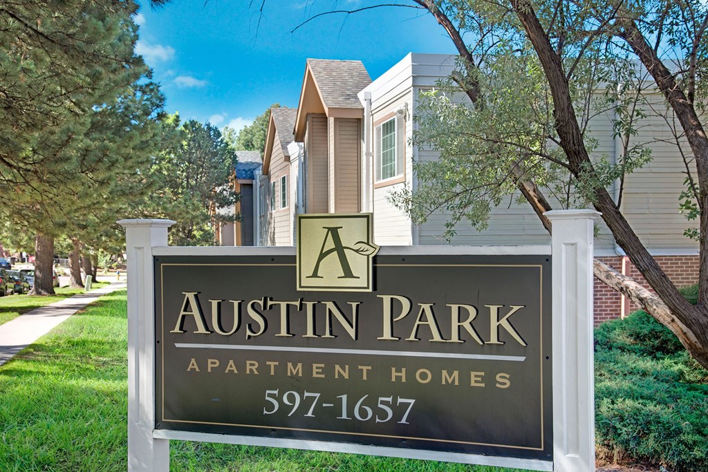 Austin Park Signage Apartments in Colorado Springs, CO