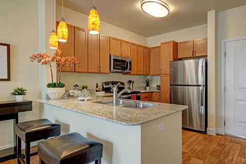 Elements at Briargate Kitchen Bar & Barstools Apartments in Colorado Springs, CO