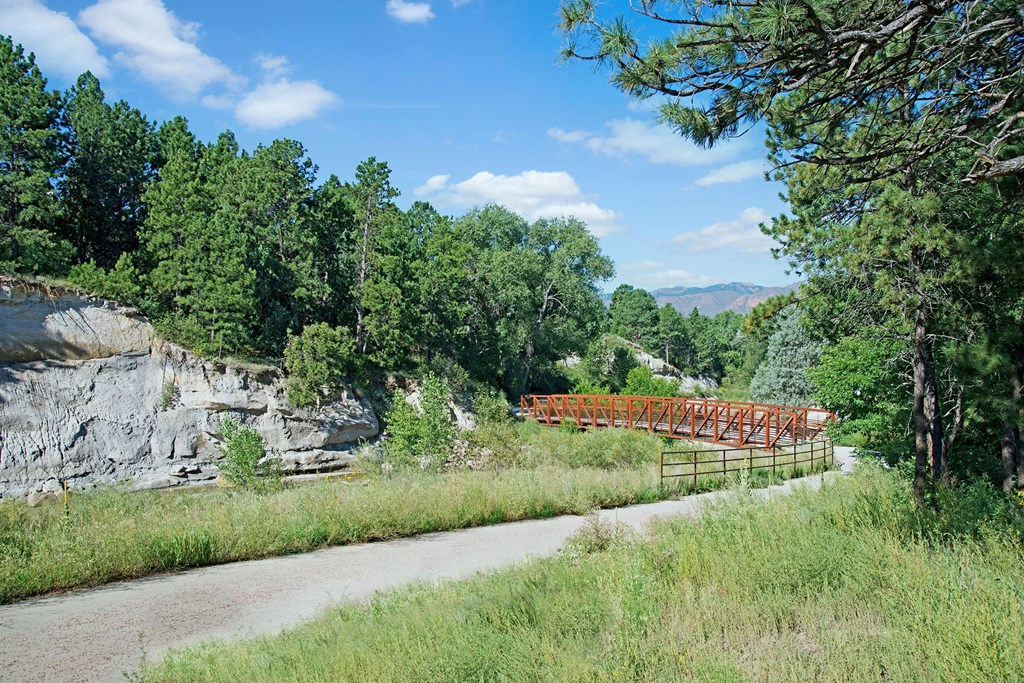 Yorkshire Square Cottonwood Creek Trail Entrance Apartments in Colorado Springs, CO