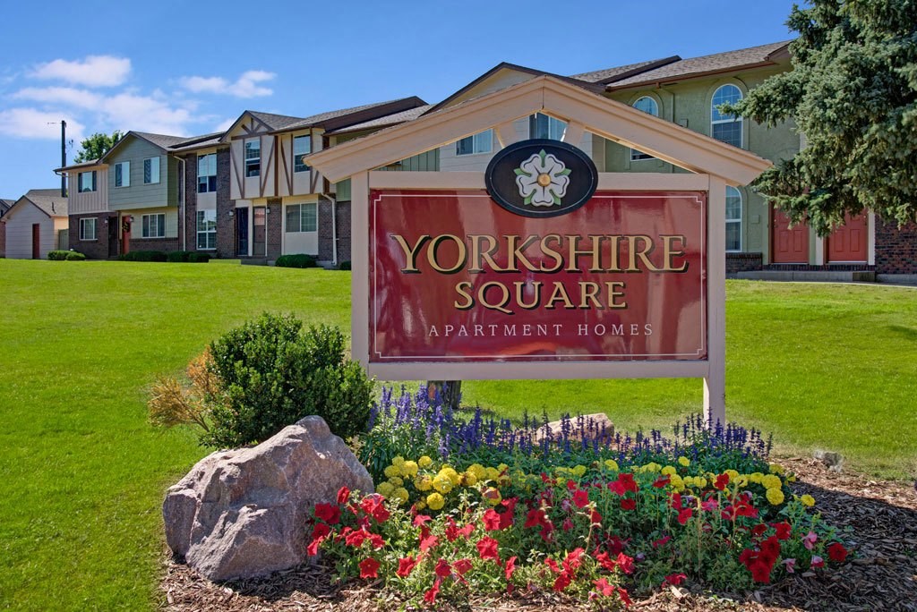 Yorkshire Apartments Sign Apartments in Colorado Springs, CO