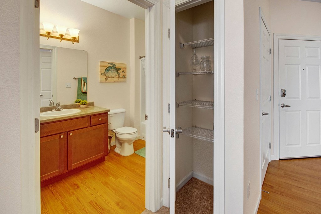 Prairie Pines Bathroom and Closet Storage Apartments for Rent in Williston, ND