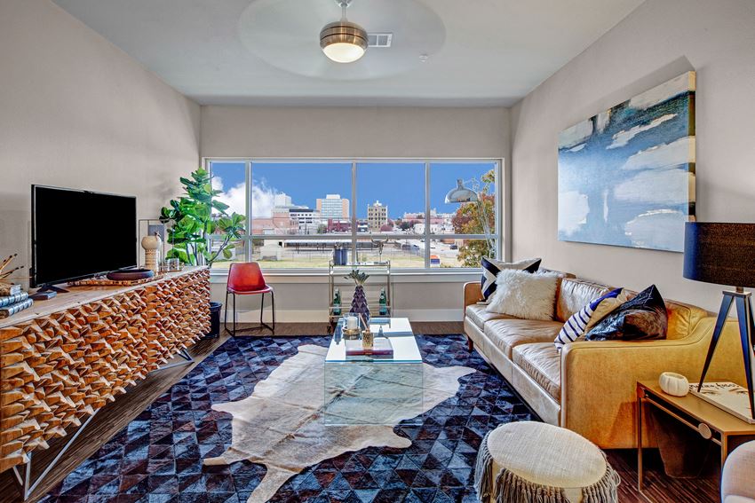 Sunny, Oversized Windows The Metropolitan Living Room