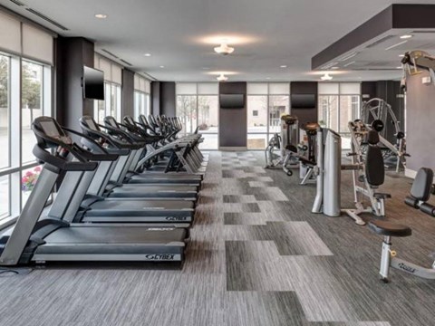 Arpeggio Fitness Center Apartments with indoor gym near DFW