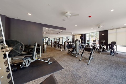 Arpeggio Fitness Center Apartments with indoor gym Downtown Dallas