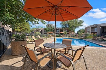 Northridge Court Apartments Pool and Outdoor Seating Midland Texas Apartments - Photo Gallery 12