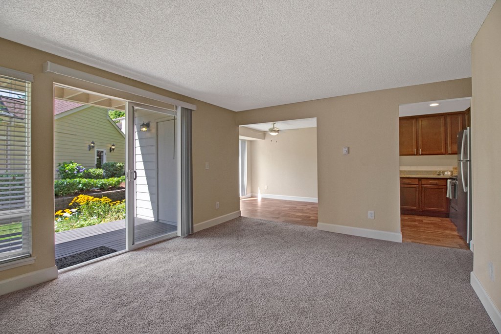 Adagio - living room and kitchen Apartments in Bellevue, WA
