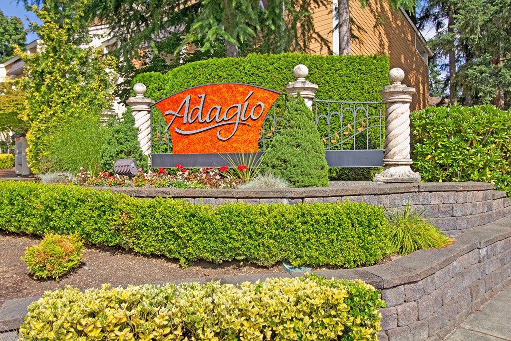 Adagio - monument sign Apartments in Bellevue, WA