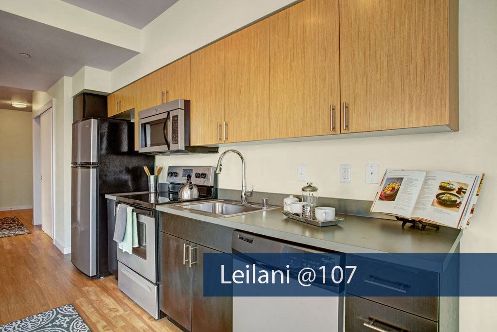 Leilani @ 107 kitchen Apartments in Seattle, WA